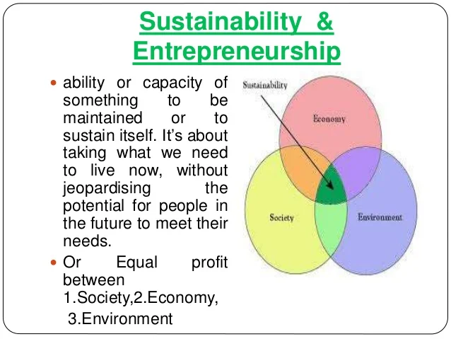 Sustainable Entrepreneurship